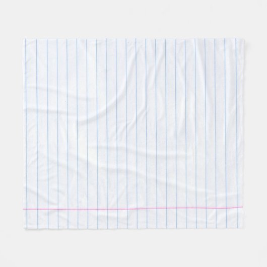 textuurlijnen van papier van notitieboek fleece deken (Voorkant (Horizontaal))