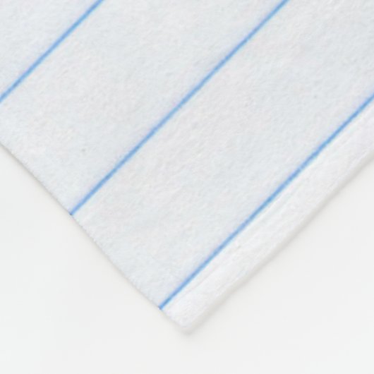 textuurlijnen van papier van notitieboek fleece deken (Hoek)