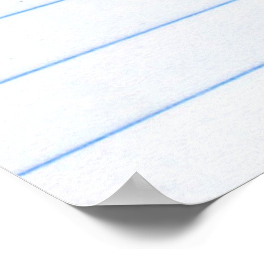 textuurlijnen van papier van notitieboek poster (Hoek)