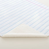 textuurlijnen van papier van notitieboek sherpa deken (3/4)