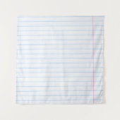 textuurlijnen van papier van notitieboek wandkleed (Voorkant)