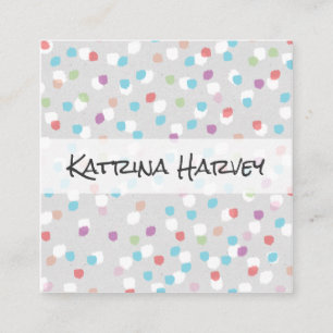 Textuurmarkeringen (fruitig) vierkante visitekaartje