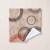 Textuurminimalistisch geo-patroon bad handdoek (Wasdoekje)