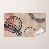 Textuurminimalistisch geo-patroon bad handdoek (Handdoek)