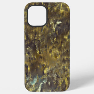 Textuurmix van ruwe vlekken en vuil en 'regen' iPhone 12 pro max hoesje