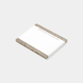 textuurpapier | Minimalistisch modern gepersonalis Post-it® Notes (Schuin)