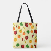 Textuurtas van Mini en Bell Pepper Tote Bag (Achterkant)