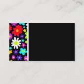 Textuurtoon (Cartoon bloemen) Visitekaartje (Achterkant)