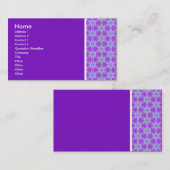 Textuurtoon - Terrazzo 02 - Paars (7C12C3) Visitekaartje (Voorkant / Achterkant)