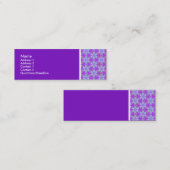Textuurtoon - Terrazzo Pattern 02 - Paars Mini Visitekaartje (Voorkant / Achterkant)