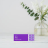 Textuurtoon - Terrazzo Pattern 02 - Paars Mini Visitekaartje (Staand voorkant)