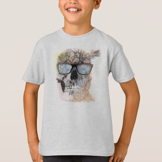 Texty Skull T-shirt (Voorkant)