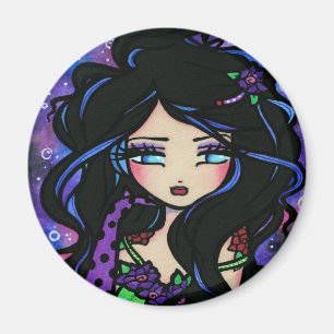 "Teya" Mermaid Fantasy Fairy Roos Magneet