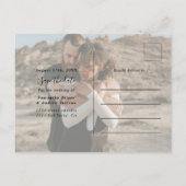 Tezamen script eenvoudig 2 foto's slaan de datum o briefkaart (Achterkant)