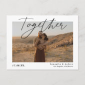 Tezamen script eenvoudig 2 foto's slaan de datum o briefkaart (Voorkant)