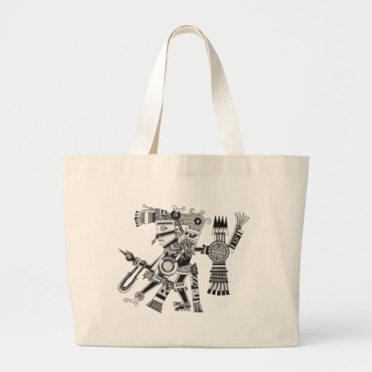 TEZCATLIPOCA GROTE TOTE BAG (Voorkant)