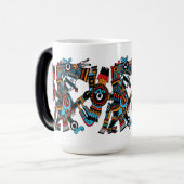 Tezcatlipoca - Roking Mirror Lord of Night Sky Magische Mok (Voorkant links)