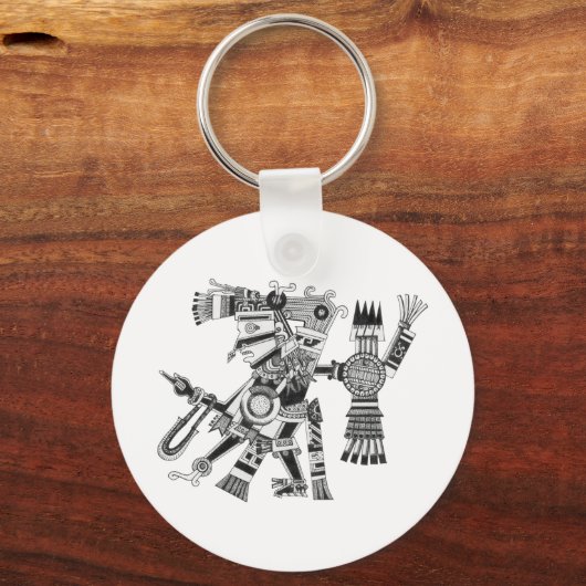 TEZCATLIPOCA SLEUTELHANGER (Voorkant)