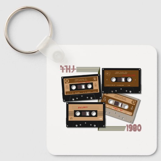 Tezeta Throwback Tunes Cassettebandje Sleutelhanger (Voorkant)