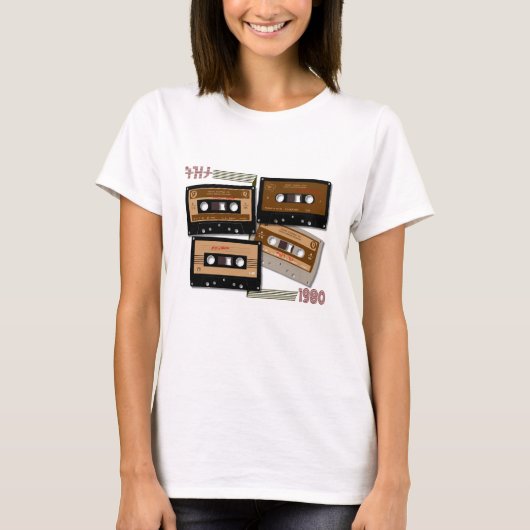 Tezeta Throwback Tunes Cassettebandje T-shirt (Voorkant)