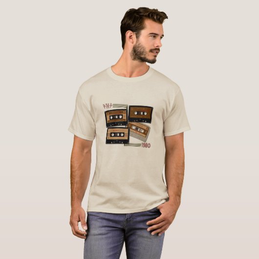 Tezeta Throwback Tunes Cassettebandje T-shirt (Voorkant volledig)