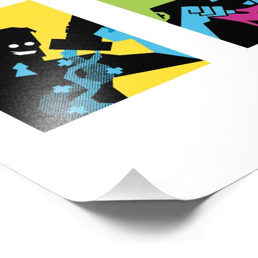 TF2 BLU medic drieluik witte afdruk (Hoek)