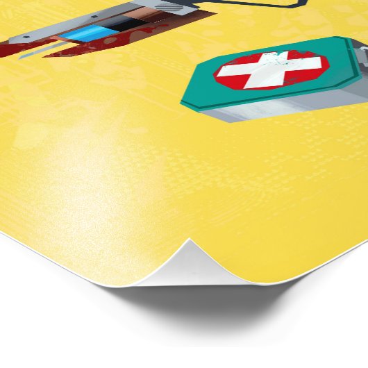 TF2 BLU medic tools print Foto Afdruk (Hoek)