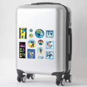 TF2 Blu team mercenaries 12 sticker set (Koffer)