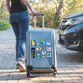 TF2 Blu team mercenaries 12 sticker set (Koffer Insitu)