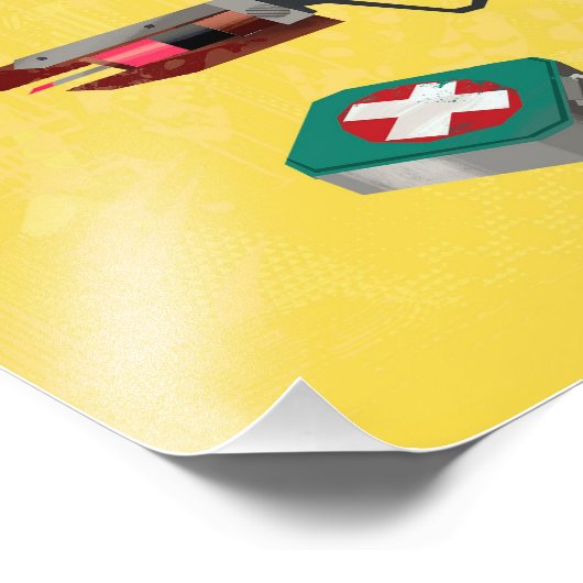 TF2 RED medic tools print Foto Afdruk (Hoek)