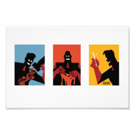 TF2 RED medic triptych white print Foto Afdruk