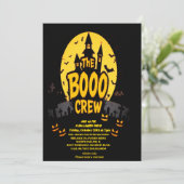 TF Boo Crew Halloween Party Uitnodiging (Staand voorkant)