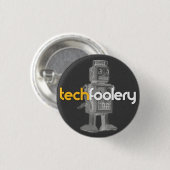 TF Robot Logo - Buttonnen Ronde Button 3,2 Cm (Voorkant /achterkant)