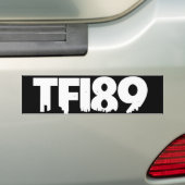 TFI89 Bumpersticker B&W (Op auto)