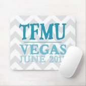 TFMU VEGAS Aqua Chevron Mousepad Muismat (Met muis)