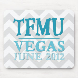 TFMU VEGAS Aqua Chevron Mousepad Muismat