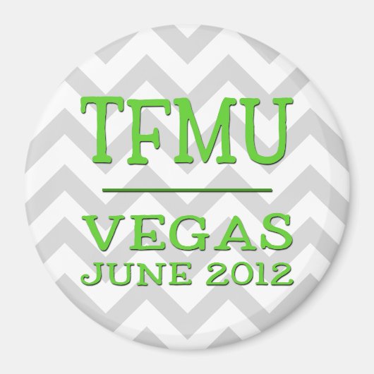 TFMU Vegas Limoen Chevron Magnet (Voorkant)