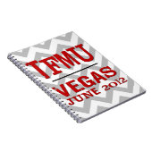 TFMU VEGAS Red Chevron-laptop Notitieboek (Rechterzijde)