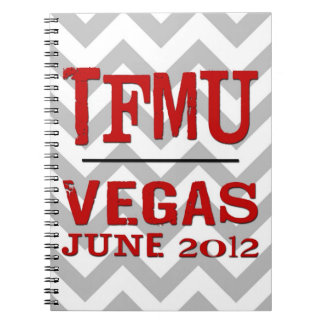 TFMU VEGAS Red Chevron-laptop Notitieboek