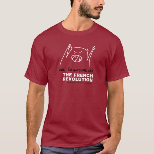 TFR "geweldige, oké?" Shirt (donker) (Voorkant)