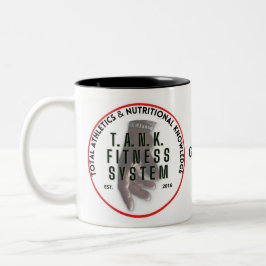 TFS zwart-witte koffie- of theemok Tweekleurige Koffiemok