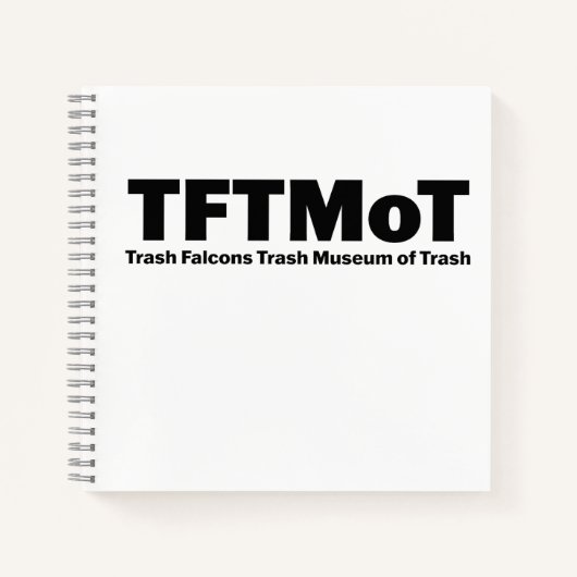 TFTMoT Schetsboek  Notitieboek (Voorkant)