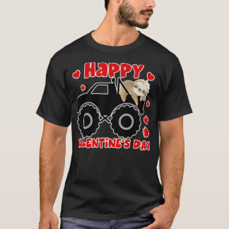 Tg Cute Truck Sloth Valentijnsdag T-shirt