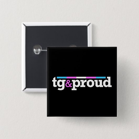 Tg&fier Zwarte Button (Voorkant /achterkant)