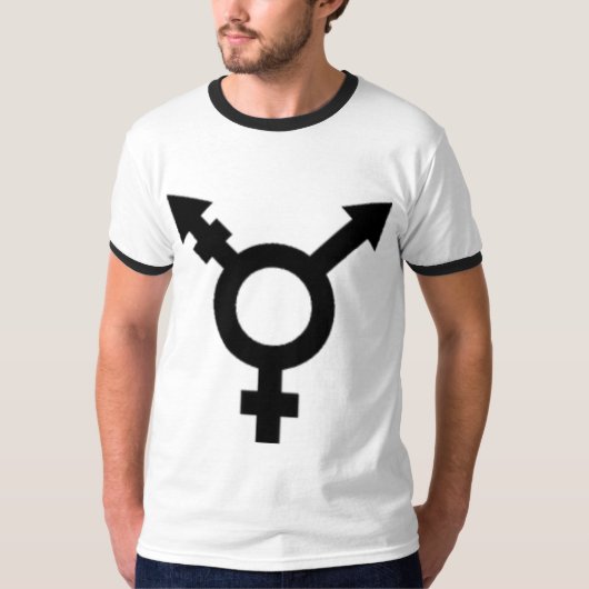 tg symbool zwart t-shirt (Voorkant)