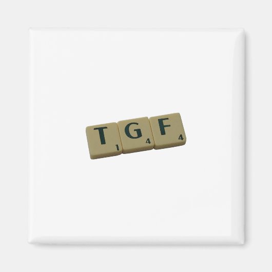 TGF Letter-Tegels Magneet (Voorkant)
