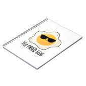 TGI Gebakken Ei Grappig Voedsel Grap Notitieboek (Linkerzijde)