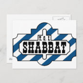 TGI SHABBAT BRIEFKAART (Voorkant / Achterkant)