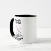 TGIC Dank de hemel het is Caturday Mok (Voorkant links)
