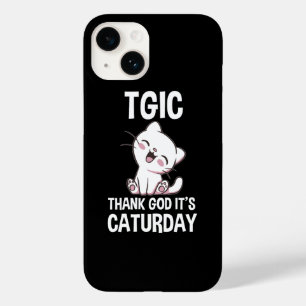 TGIC Dank God Het Caturday Is Case-Mate iPhone 14 Hoesje